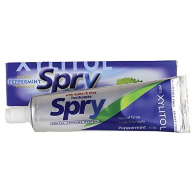 Spry Toothpaste, Cool Mint, Non-Fluoride