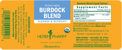 BURDOCK BLEND EXTRACT, 1 Oz. - Image 2