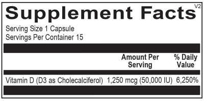 Vitamin D3 50,000IU 15ct Blister Packs - Image 2