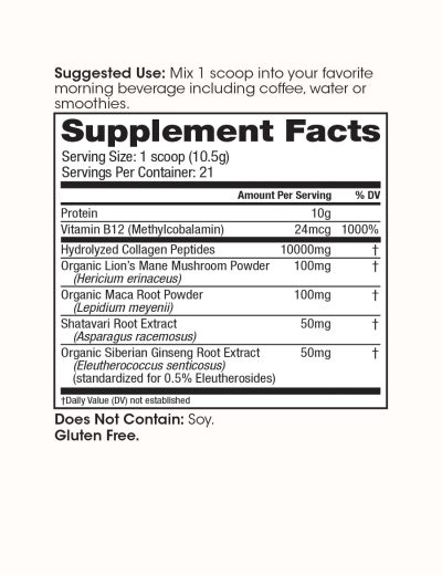 Glow Up AM Collagen Powder - Unflavored - Image 2