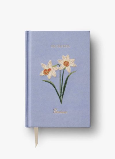 Birth Month Mini Embroidered Journal - December