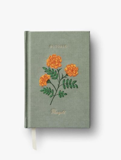 Birth Month Mini Embroidered Journal - October