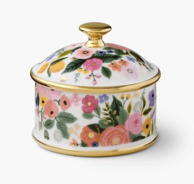 Garden Party Round Porcelain Box