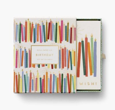 Birthday Candles Keepsake Card Box