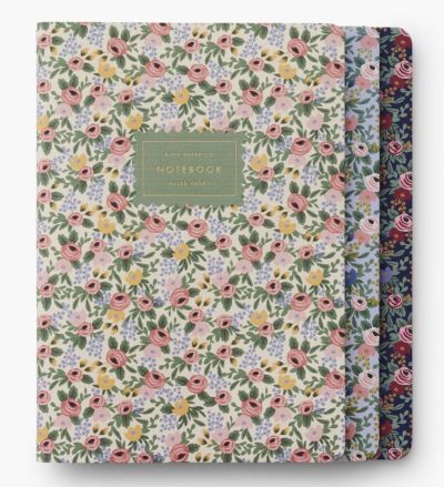 Assorted Set of 3 Rosa Notebooks