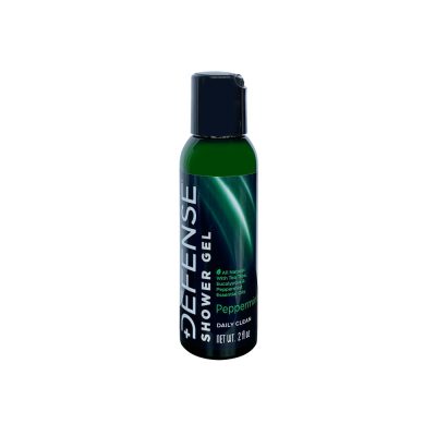 DEFENSE PEPPERMINT SHOWER GEL Travel size 2fl oz