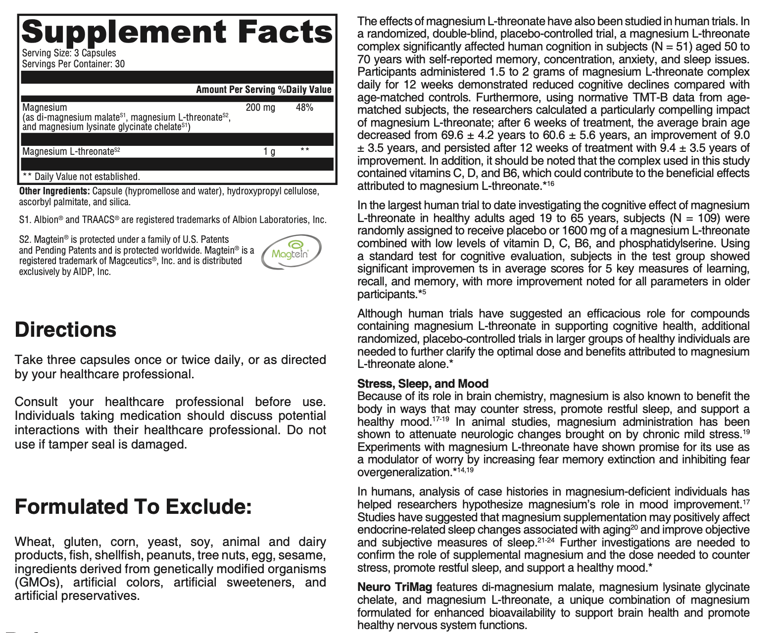 Neuro TriMag Caps 90c - Image 2