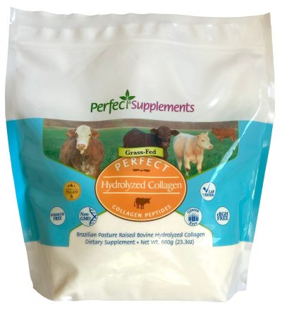 Perfect Hydrolyzed Collagen Unflavored, Pouch - 100% Collagen Sourced From Brazilian Pasture Raised (Grass Fed) Cows