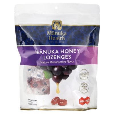 Manuka Honey Lozenges Blackcurrant 58ct