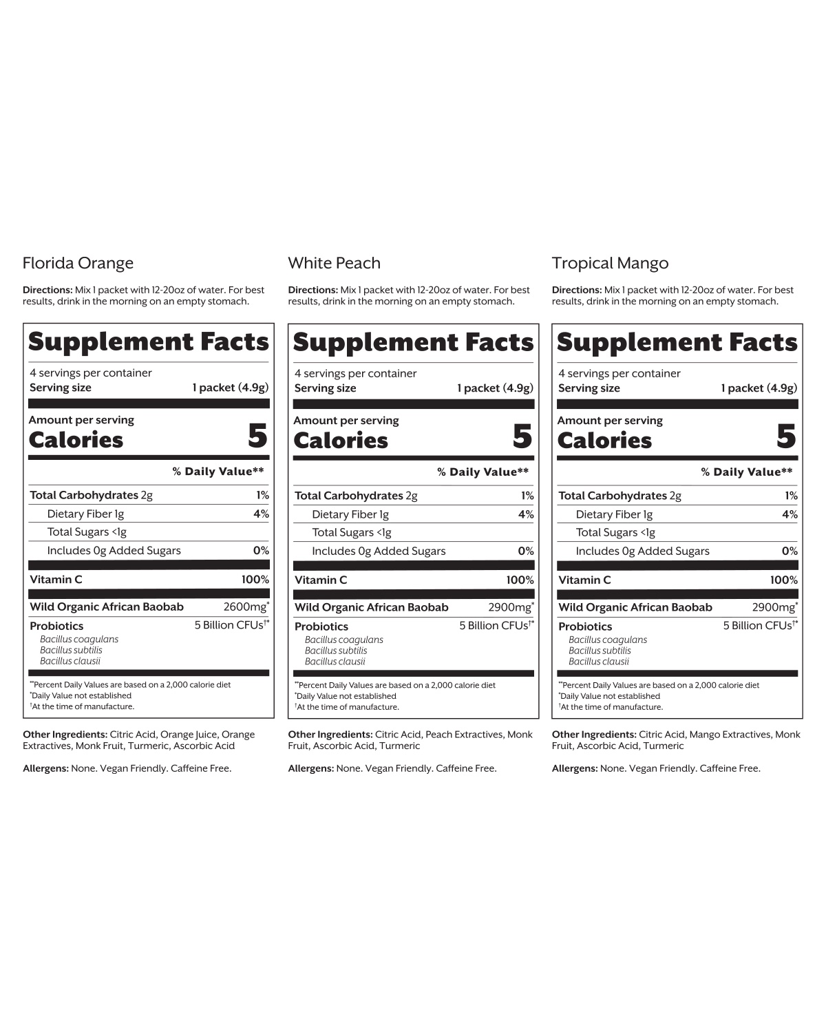 Debloat Variety Pack - Orange, Peach, Mango - Image 2