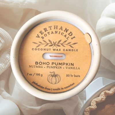 BOHO PUMPKIN | coconut wax candle