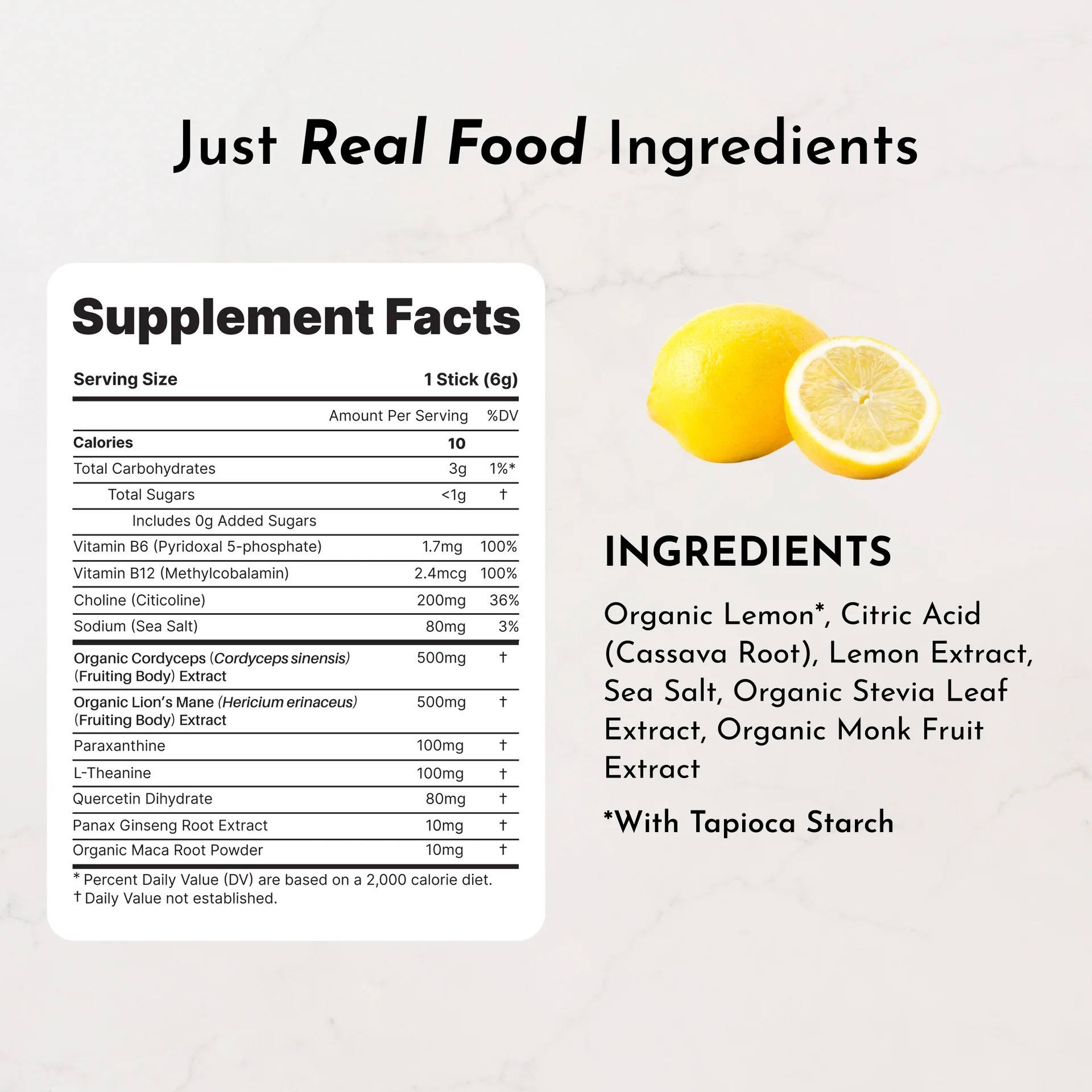 Energy Brain Boost Caffeine Free Lemonade - Image 2