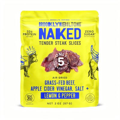 Naked Tender Steak Slices Apple Cider Vinegar Salt Lemon & Pepper
